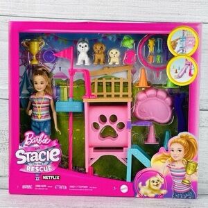 Barbie Stacie To The Rescue Puppy Playground Set W/ Doll & Accessories NEW